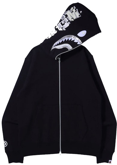 bape-digital-shark-full-zip-hoodie-black
