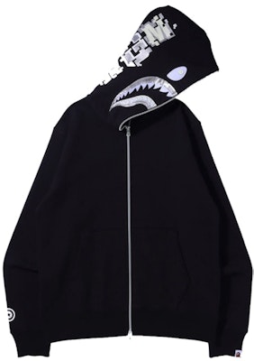 Sudadera con Capucha BAPE Digital Shark Cremallera Completa 'Negra' Buy Sudadera con Capucha BAPE Digital Shark Cremallera Completa 'Negra'