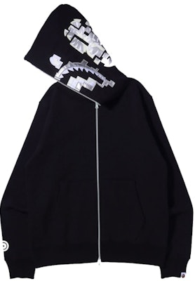 Sudadera con Capucha BAPE Digital Shark Cremallera Completa 'Negra' Order Sudadera con Capucha BAPE Digital Shark Cremallera Completa 'Negra'