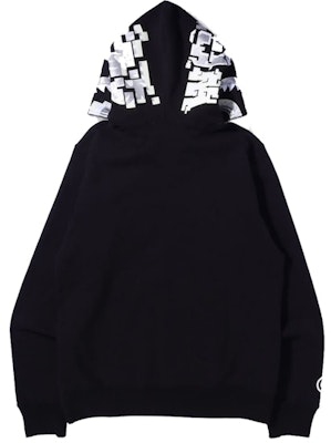 Sudadera con Capucha BAPE Digital Shark Cremallera Completa 'Negra' Lookbook Sudadera con Capucha BAPE Digital Shark Cremallera Completa 'Negra'