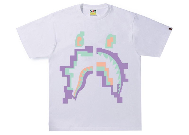 Buy BAPE Digital Shark Kaos 'Putih'