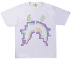 BAPE Digital Shark Tee 'White'