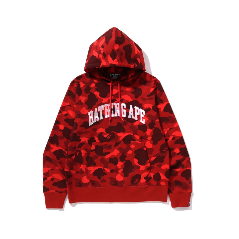 BAPE Distressed Logo Loose-Fit Hoodie Men’s Pullover Sweater 0ZXSWM114011N