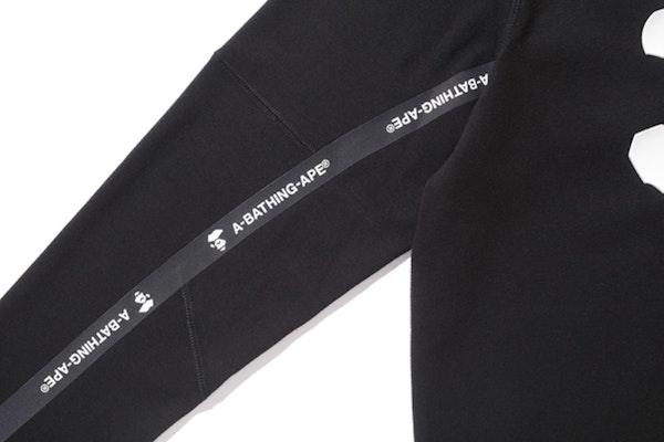 Bape Double Knit Crewneck Black Shop Bape Double Knit Crewneck Black