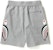 Bape Double Knit Side Shark Shorts Grey
