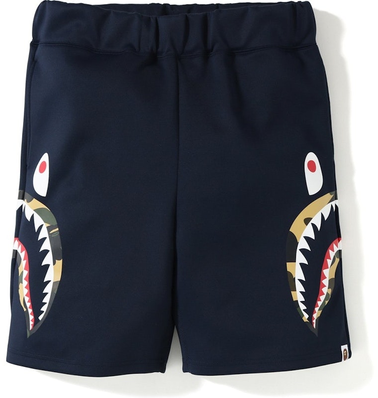 bape-double-knit-side-shark-shorts-navy