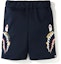 Buy Bape Double Knit Side Shark Shorts Navy