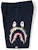 Bape Double Knit Side Shark Shorts Navy