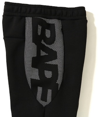 Bape Double Knit Slim Sweat Pants (FW18) Black Order Bape Double Knit Slim Sweat Pants (FW18) Black