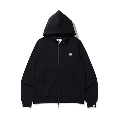 BAPE Double Knit Wide Zip Hoodie Ape Emblem Unisex Sweatshirt Jacket 0ZXSWM115008E