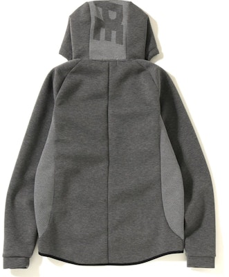 Sudadera con Capucha Bape Double Knit Cremallera Gris Order Sudadera con Capucha Bape Double Knit Cremallera Gris