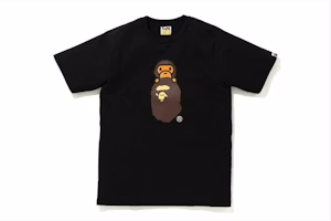 BAPE Family Bag Milo On Apehead T-Shirt Black BAPE Family Bag Milo On Apehead T-Shirt Black