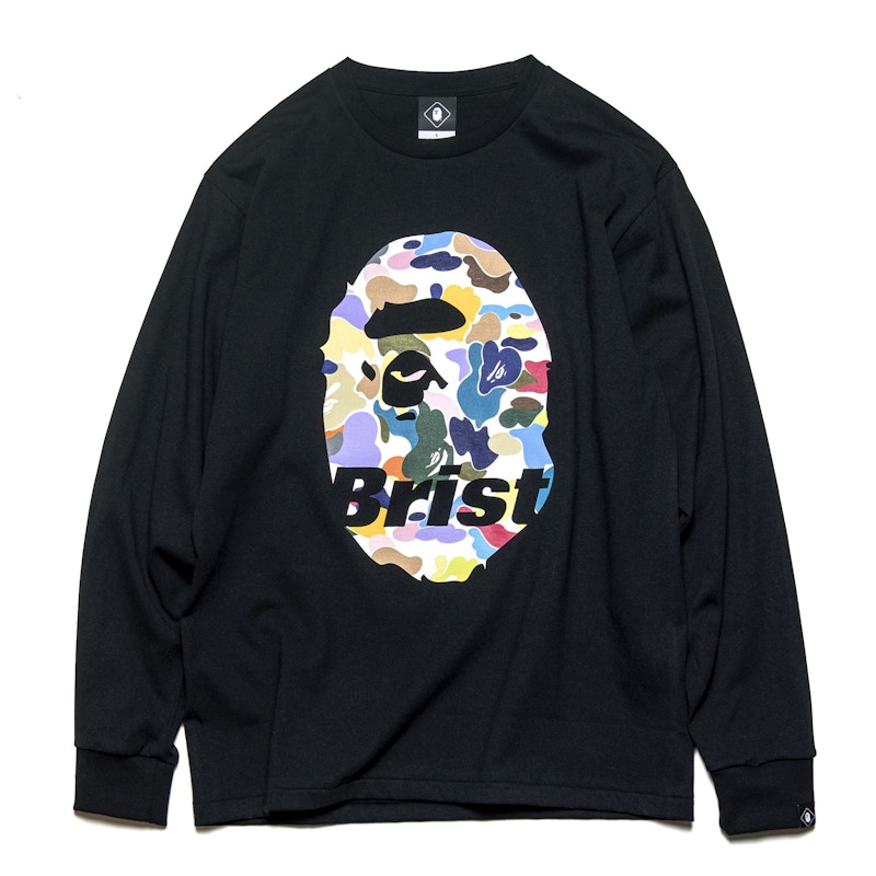 Bape FCRB Ape Head LS Tee Black