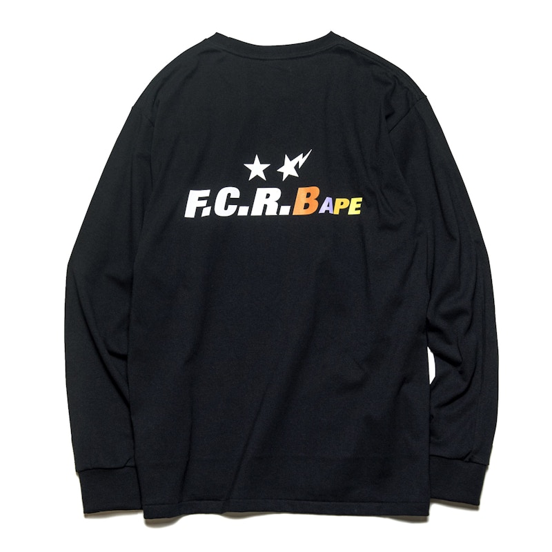 Order Bape FCRB Ape Head LS Tee Hitam