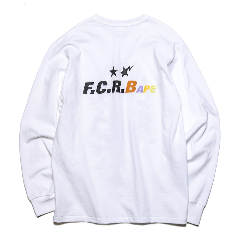 Order Bape FCRB 猿人头长袖T恤 白色