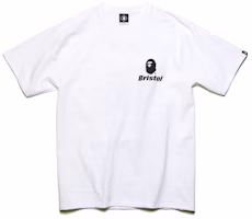 Bape FCRB Back Emblem Tee White Bape FCRB Back Emblem Tee White