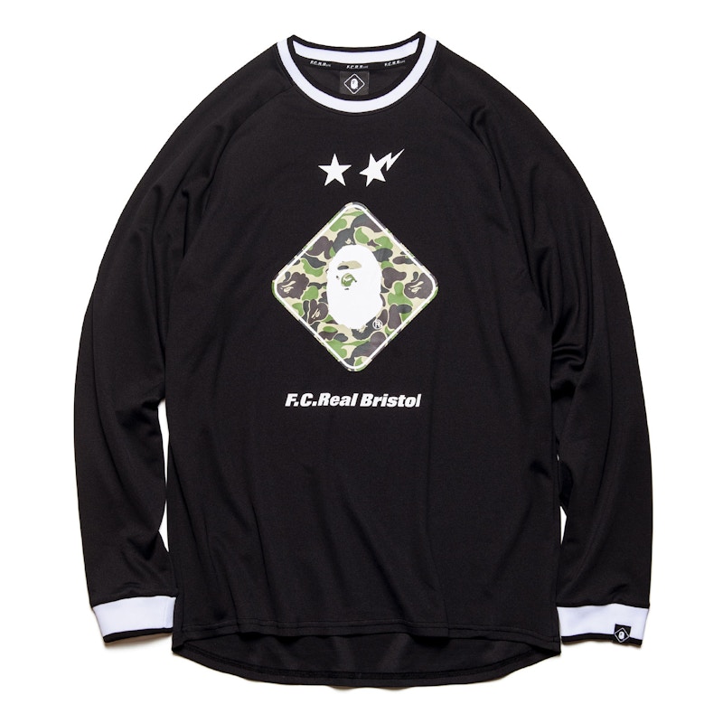 Bape FCRB Emblem LS Tee Black