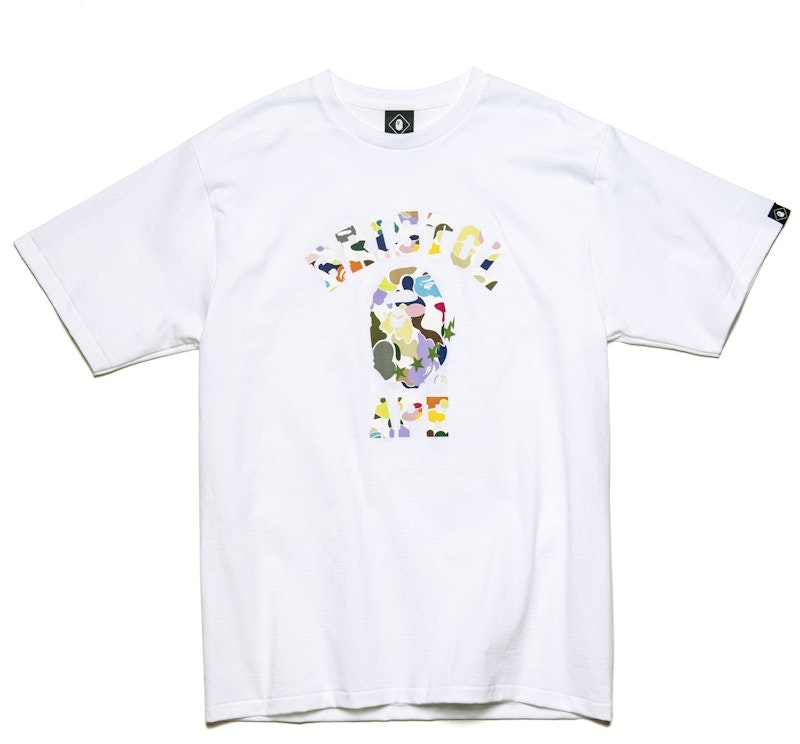 bape-fcrb-multi-camo-college-tee-white