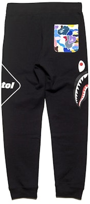 Bape FCRB Shark Sweatpants Black Order Bape FCRB Shark Sweatpants Black