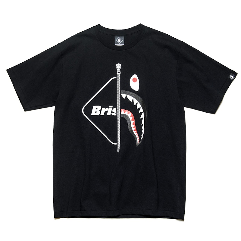 Bape FCRB Shark Tee Black