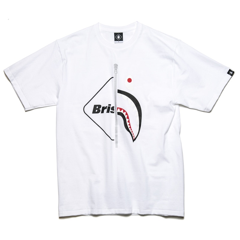 Bape FCRB Shark Tee White