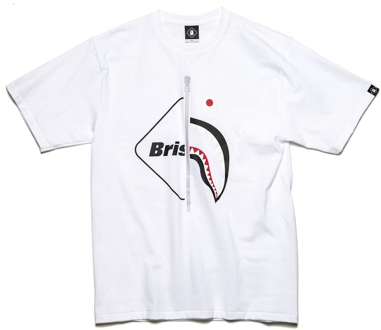 bape-fcrb-shark-tee-white