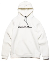 Bape FCRB Team Hoodie White Bape FCRB Team Hoodie White