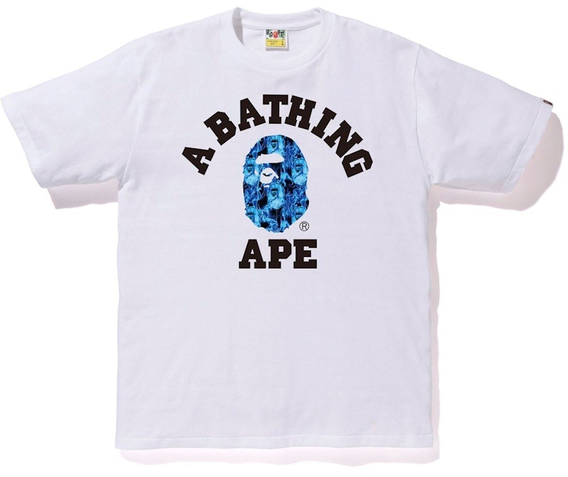 bape-flame-college-tee-white-blue