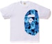 Buy BAPE 火焰側大猿頭T恤 白/藍