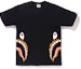 Buy Camiseta BAPE Flame Side Shark Negro/Naranja