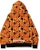 BAPE Flame Wide Full Zip Hoodie Orange