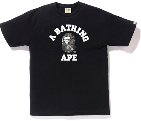 Bape Forest Camo College Tee Black Black Buy Bape Forest Camo College Tee Black Black