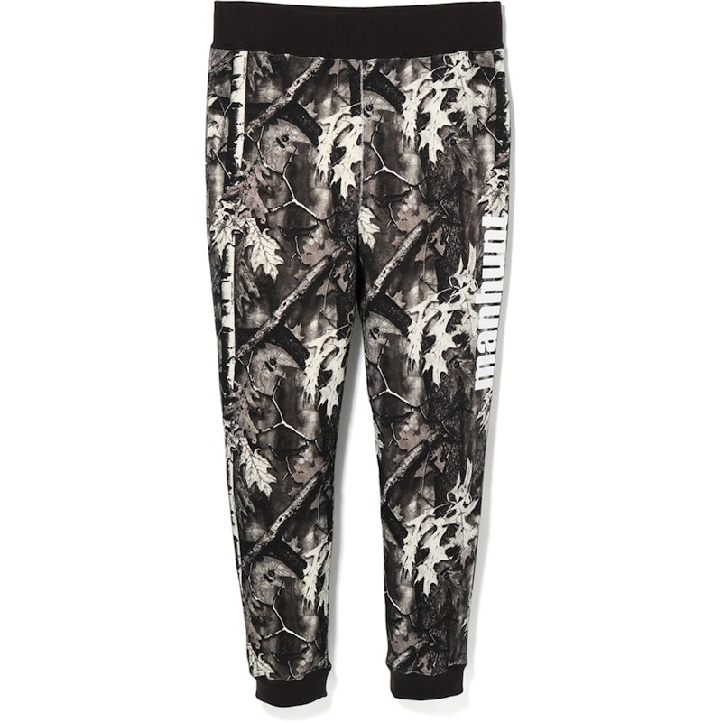 Bape Forest Camo Slim Sweat Pants Black