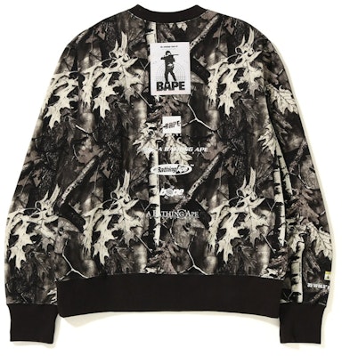 Bape Forest Camo Wide Crewneck Black Order Bape Forest Camo Wide Crewneck Black