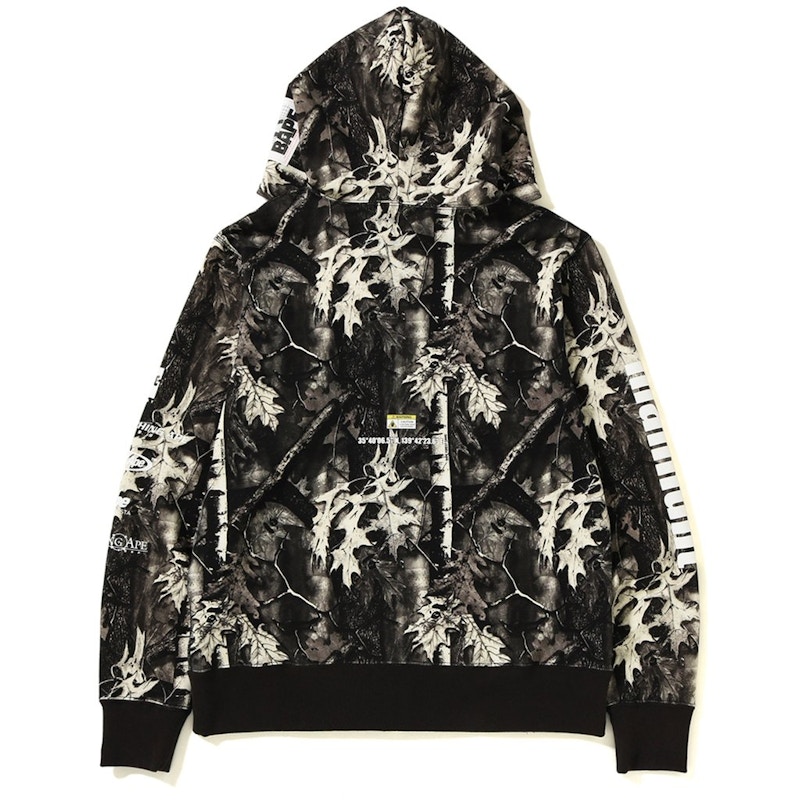 Order ベイプ森迷彩ワイドフルジップフーディ (黒)
