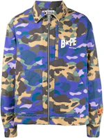 BAPE Full Camo Print Zip-Up Jacket Multicolor () 001HJI231902C BAPE Full Camo Print Zip-Up Jacket Multicolor () 001HJI231902C