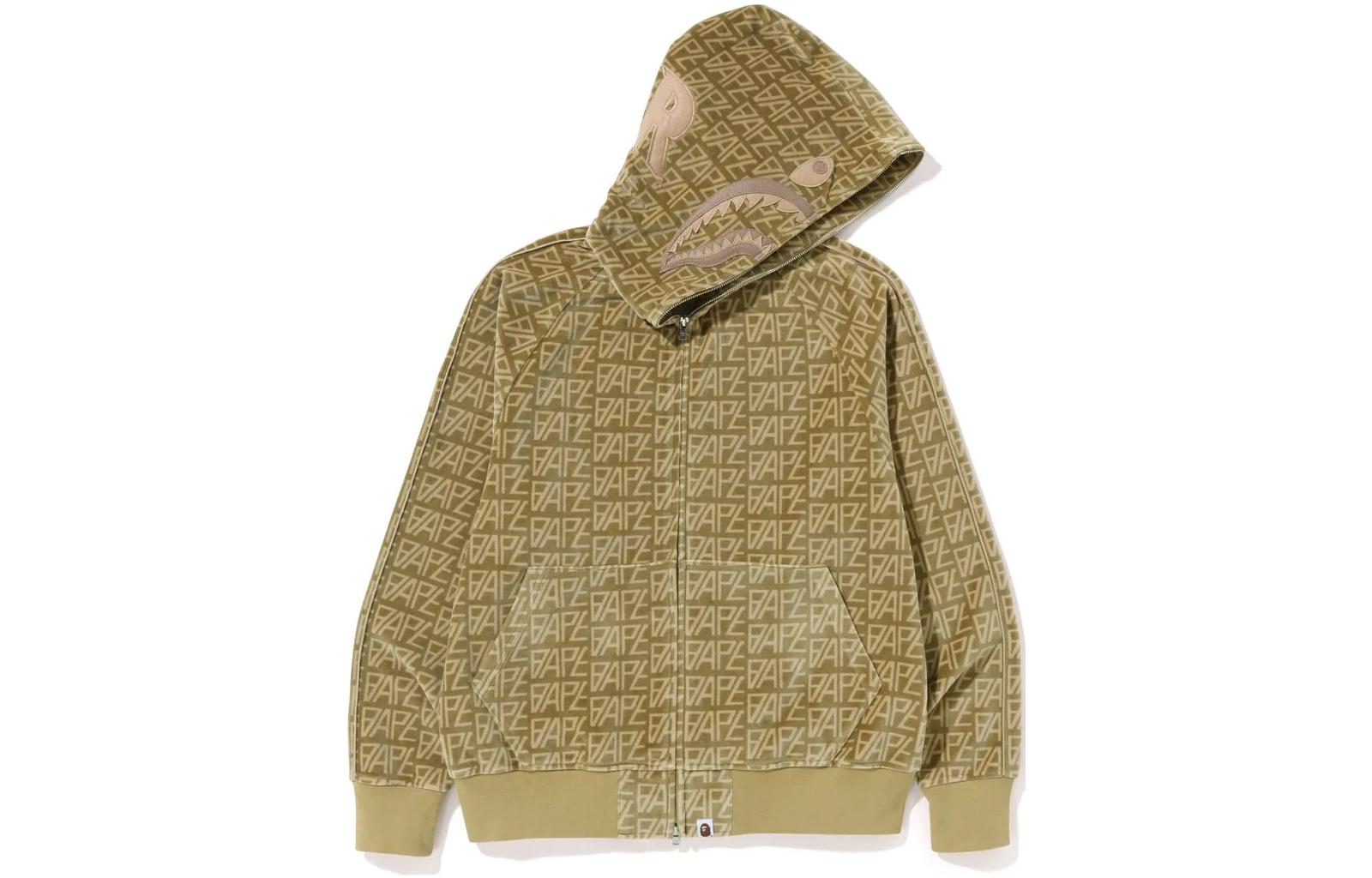 BAPE Full Print Logo Zip-Up Hoodie Jacket - 1J30-115-010