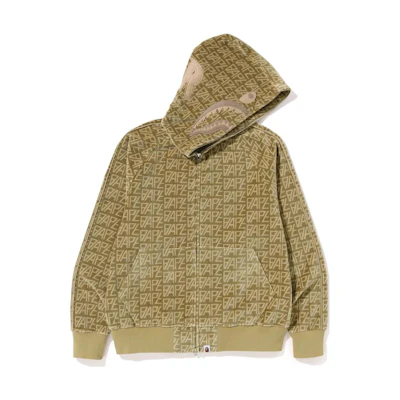 BAPE Full Print Logo Zip-Up Hoodie Jacket - 1J30-115-010
