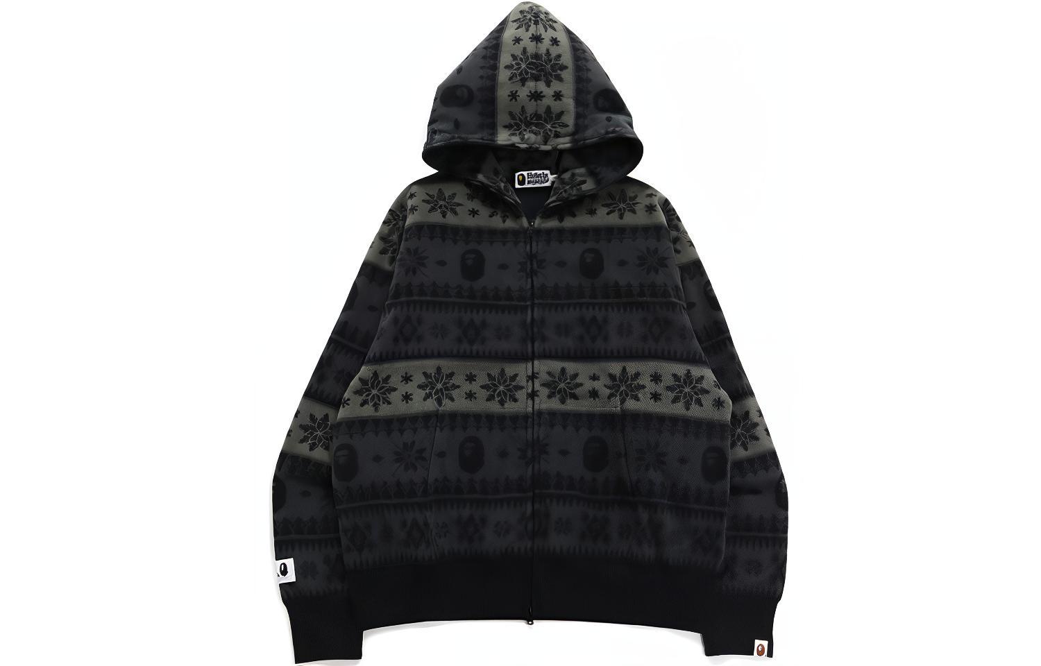 BAPE FW21 Snowflake Full-Zip Hoodie Jacket Men 1H80-115-003