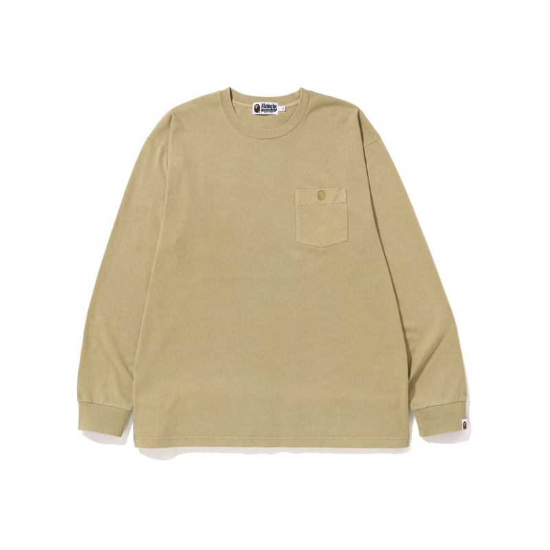 BAPE FW22  Crewneck Pocket Long Sleeve T-Shirt with Ape Embroidery. 0ZXLTMX11001J 圖 2