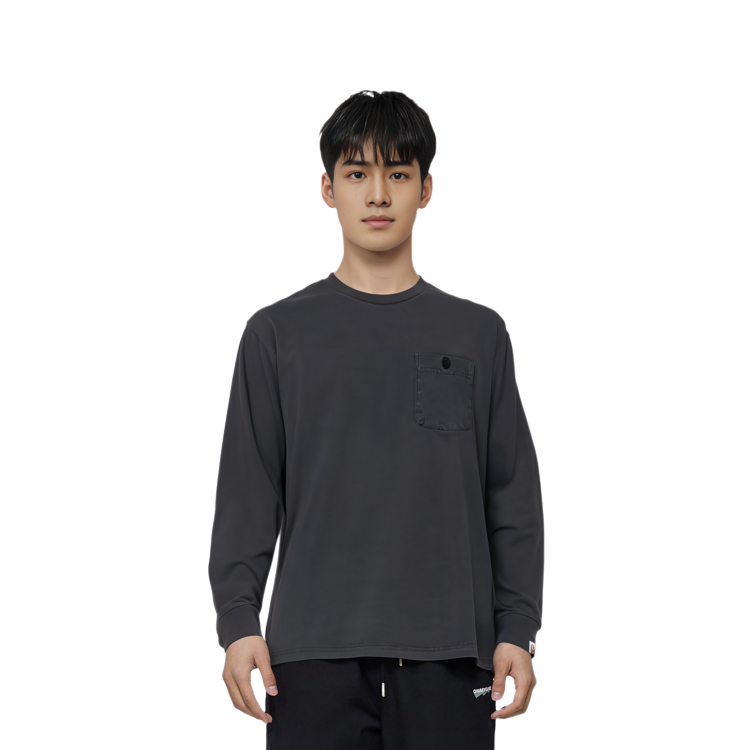 BAPE FW22  Crewneck Pocket Long Sleeve T-Shirt with Ape Embroidery. 0ZXLTMX11001J 圖 4