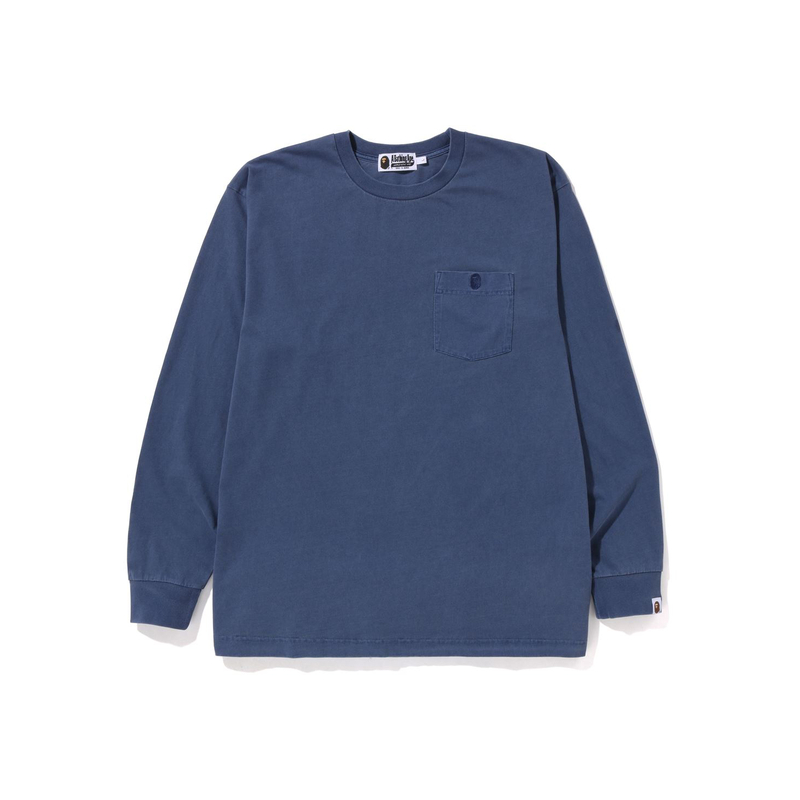 BAPE FW22  Crewneck Pocket Long Sleeve T-Shirt with Ape Embroidery. 0ZXLTMX11001J 圖 8