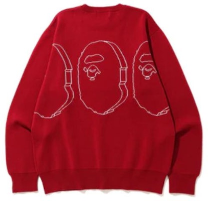 BAPE FW22 經典Logo提花圖案套頭毛衣 1G80120001 Sizing BAPE FW22 經典Logo提花圖案套頭毛衣 1G80120001