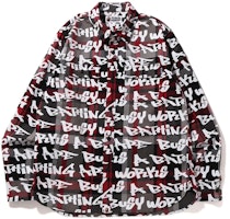 BAPE FW22 Logo Plaid Print Long Sleeve Shirt. 1I80-131-003 BAPE FW22 Logo Plaid Print Long Sleeve Shirt. 1I80-131-003