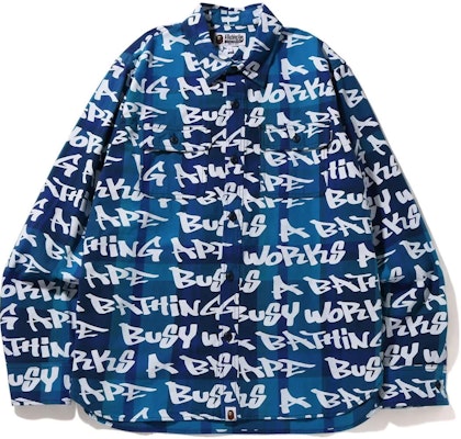 BAPE 秋冬22標誌格紋印花長袖襯衫 1I80-131-003 Lookbook BAPE 秋冬22標誌格紋印花長袖襯衫 1I80-131-003