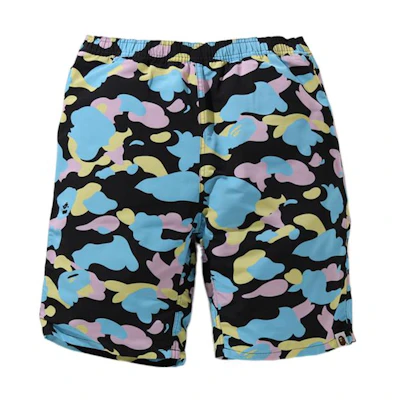 BAPE FW22 Multicolor Camo Ape Print Casual Shorts. 0ZXSPM153004G
