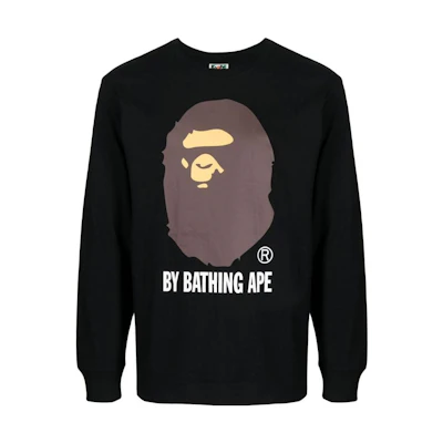 BAPE FW22 Ape Head Logo Print Pullover Sweatshirt Black 001LTI801012M