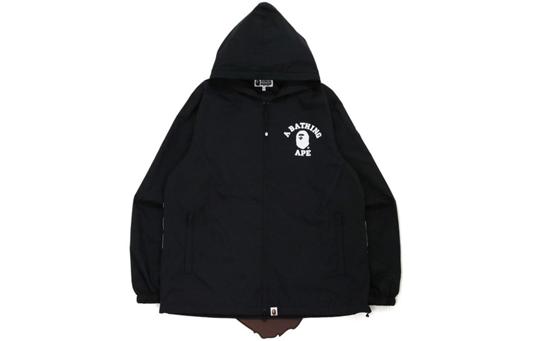 BAPE FW22 Ape Logo Pattern Hoodie Jacket Mens 0ZXJKM140018H