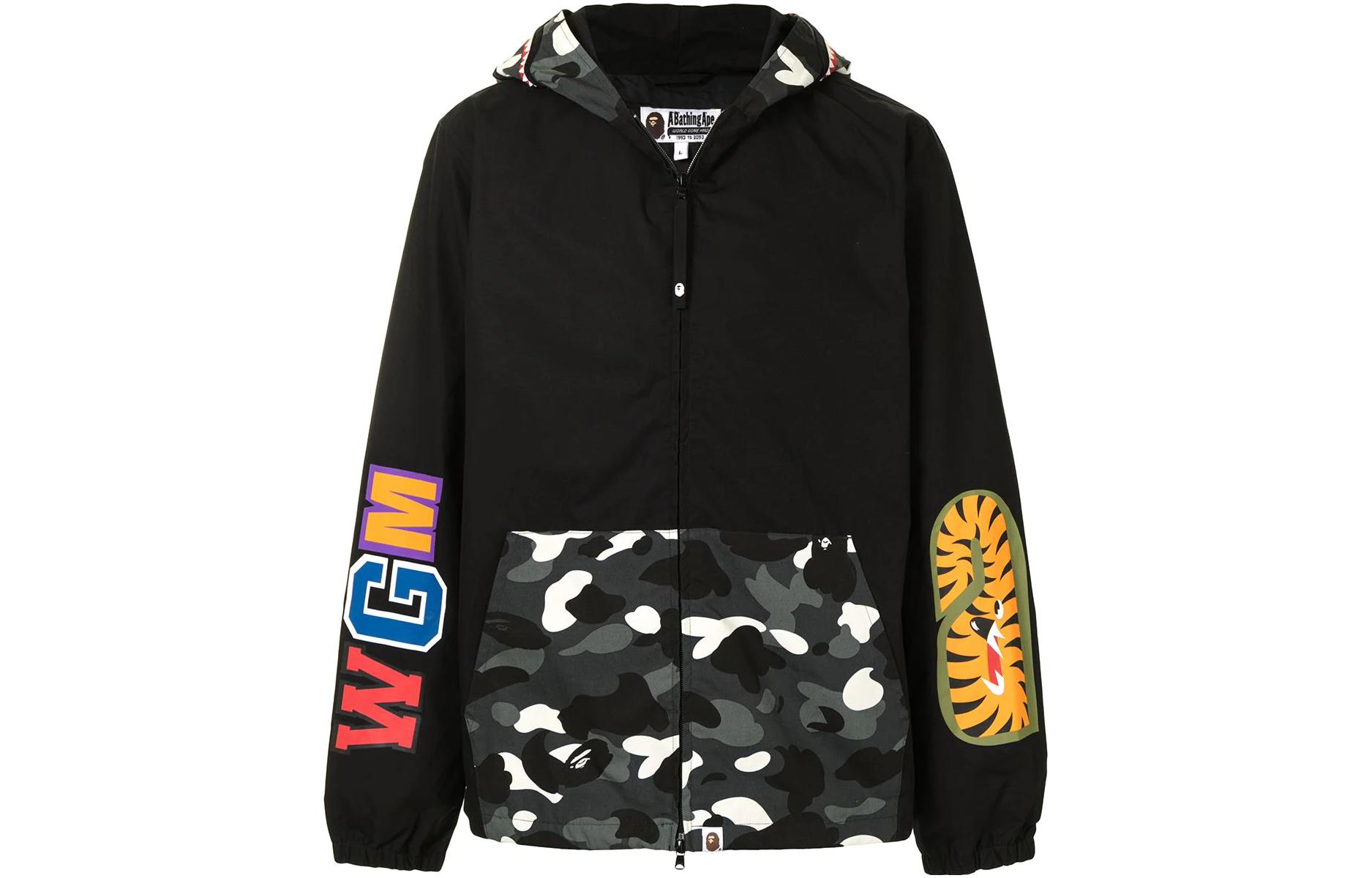 BAPE FW22 Black Camo Hoodie Jacket 1E70140008BLK