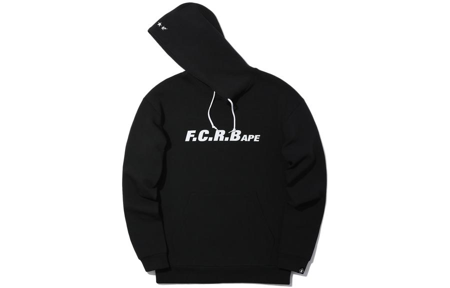 BAPE FW22 Black Logo Print Pullover Hoodie Casual Streetwear 0ZXSWM114901C